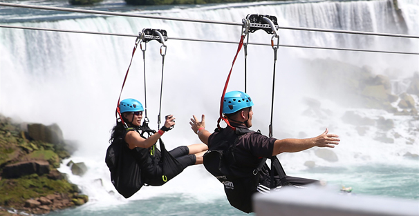 WILDPLAY’S MISTRIDER ZIPLINE to the falls