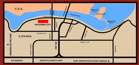Souvenir City map