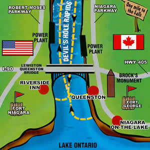Whirlpool Jet Boat Tours Map