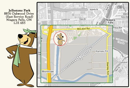 Jellystone Park  Resort Map